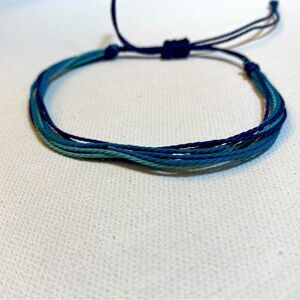 Bohemian thread cord friendship style bracelet adjustable wrist hippie boho